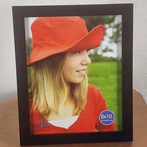 RPJC 8"x10" Black Mounting Hanging/Tabletop Photo Frame with Glass Picture Cover